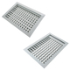 Double deflection supply grille